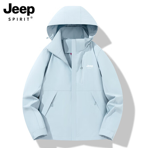 JEEP SPIRIT吉普2025新款女冲锋衣春秋季户外三合一小个子显高外套 女款-白藤紫【单件/春秋款】 L