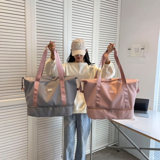 
Travel bag short distance lightweight handbag new style trolley case student large capacity luggage bag storage gym bag black single size