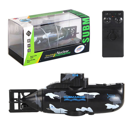Télécommande à six voies pour enfants sous-marin nucléaire sous-marin Mini télécommande Vertical Down Down Submersible Tank Play Toy Boy 3722 Spule Remote Control Motorboat Red Configuration standard officielle