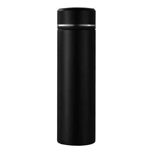 Termos de acero inoxidable 316 Copa de agua inteligente para hombres y femeninos Copa casera mayorista a gran capacidad Personalización de regalos portátiles 304 Estilo de no temperatura - Negro 500ml 500ml