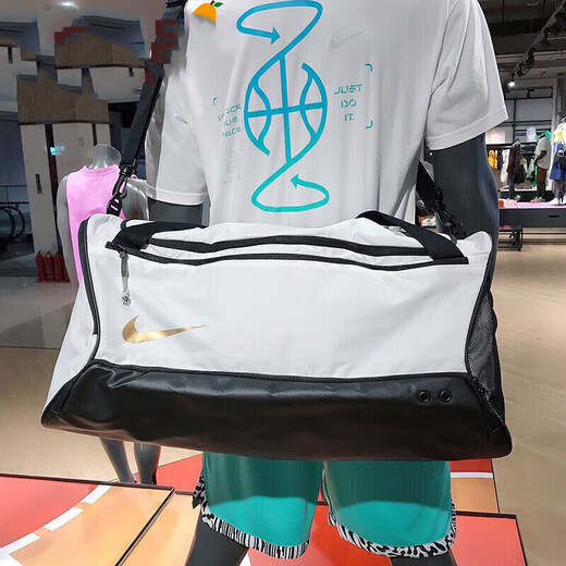 耐克（NIKE）单肩包官方舰店新款大容量运动包拎包桶包潮流手提包健身包斜挎包 DX9789-100-商场同款 MISC