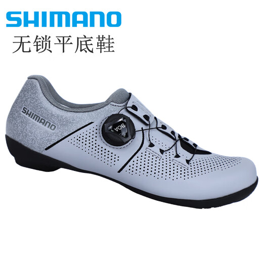 
Shimano SHIMANO Lockless Riding Shoes RF300 New Road Bike Mountain Bike Flat Professional Riding Shoes Men and Women Shimano RF300 Riding Shoes Men Gray 42