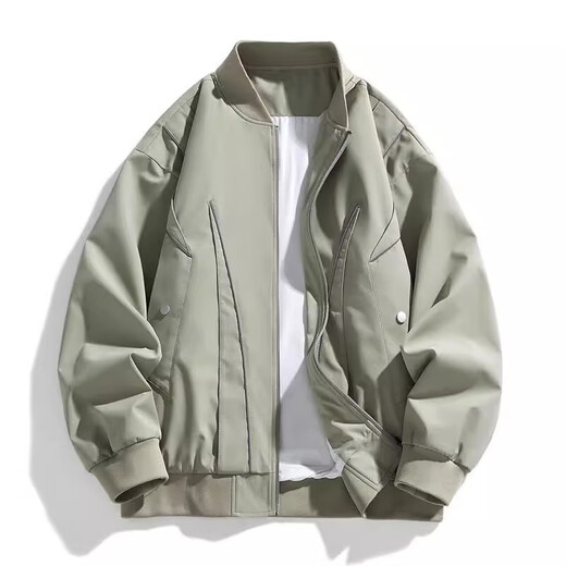 American Retro Flight Jacket Men's 2025 Autumn Loose Trendy Baseball Uniform Casual Jacket Men's HTLB J238 Wine Red XL