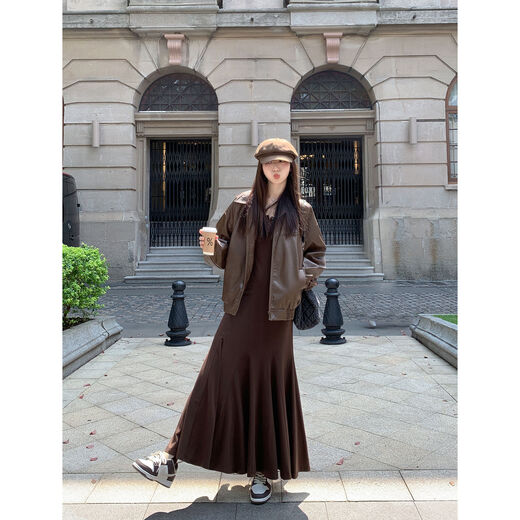 Zero-Good Girls Leather Short Jacket Collection Spot Area No. 7 Blue Brown Gable W16854-D M