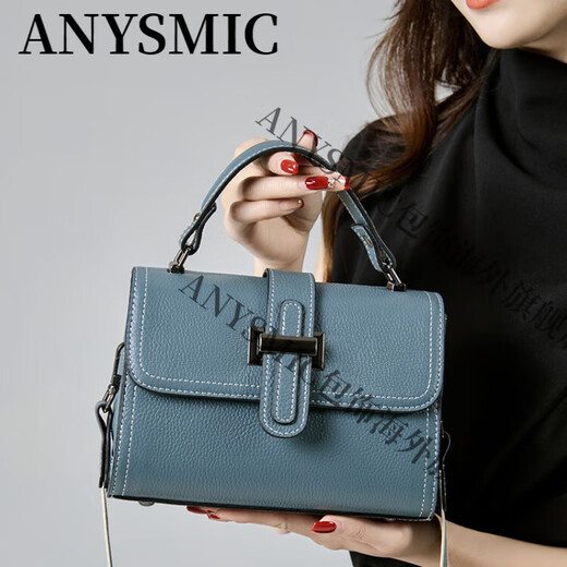 ANYSMIC国际奢侈品牌包包女包斜挎包女士2025新款通勤时尚单肩手提小方包 奶昔白