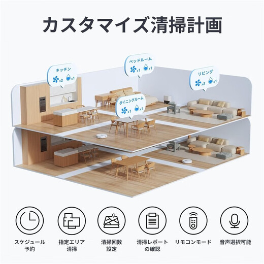 SwitchBot【日本直邮】迷你扫拖机器人 地板清洁机器人 家用智能扫地机器人强劲吸力 低噪音 app需VPN使用 S1 Plus【需变压器】