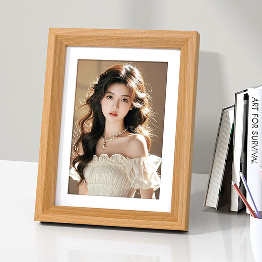 
Jin Longxing photo frames are placed in Taipei European style hanging painting wall photo wall wedding photo baby photo frame 6 inches to simple wood color-9906-1-Manufacturer direct post