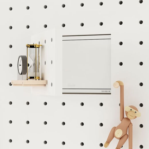 Anya solid wood hole board custom wall storage rack wooden storage wall hanging entry entrance display rack bookshelf partition