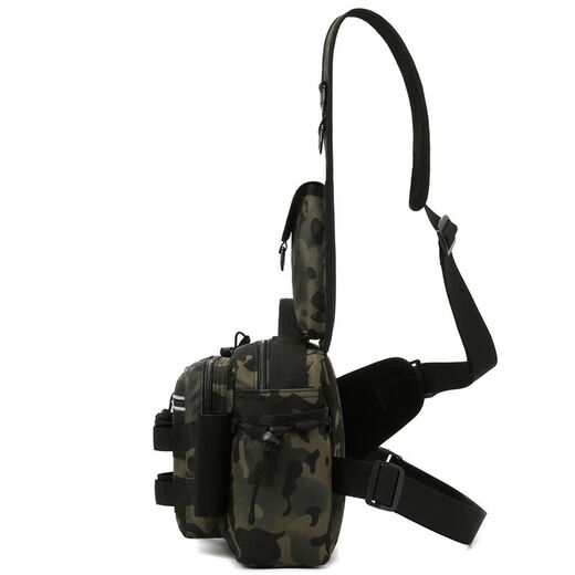 
Multifunctional Luer chest bag large waist bag tactical crossbody fishing fishing bag pole bag outdoor backpack black CP color