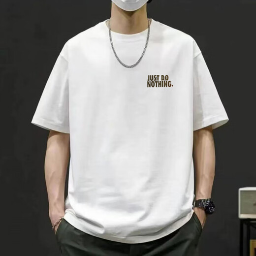 Sieben Wolf [3523 Kollektionen] Kurzärärmelte T-Shirt-Basis-Hemd vielseitige lose Kleidung für Männer und Frauen, Eisengrau [Direktverkauf von Herstellern] kleines Label nur Limited S 85-100Jin [Jin ist 0,5 kg]