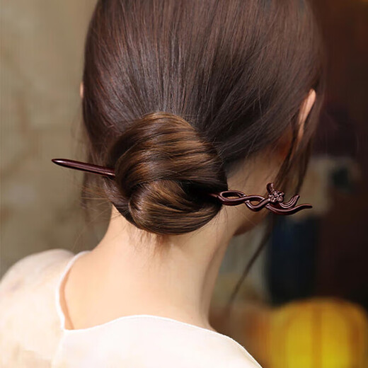 Idel sandalwood tassel hairpin ancient style hairpin headdress new Chinese style national style set comb birthday gift target Chinese Valentine's Day gift H464 comb love and beauty hairpin + comb - gift box set