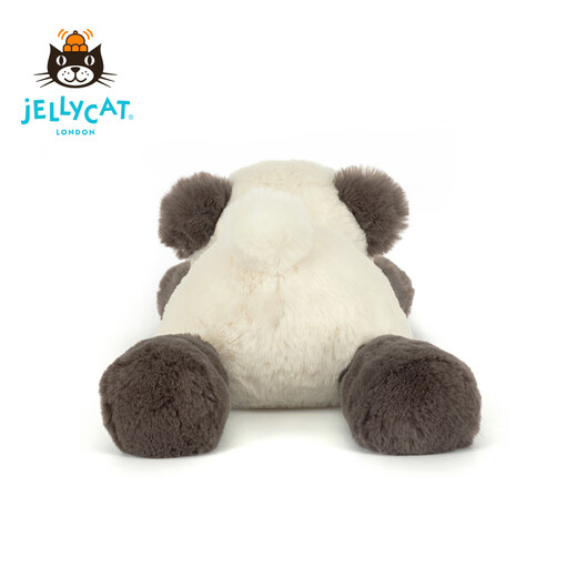 Jellycat Smaggie Panda Plush Doll Doll Doll Animal 2025 Automne et hiver NOUVEAU MIDE ANNIVERSAIRE CABEUS NOIR ET BEIGE MIDE