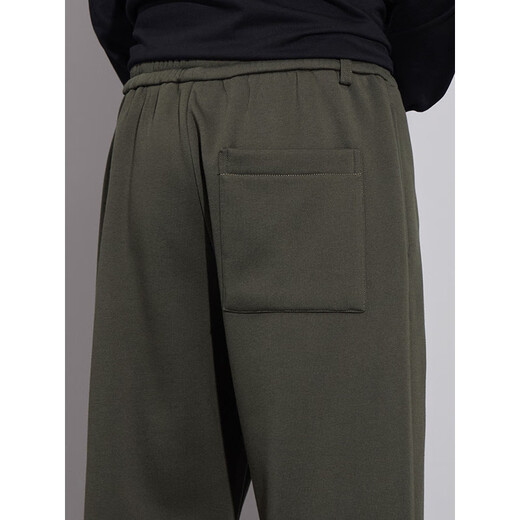 Lee Kids American Strick Männer Herbst und Winter Casual Hosen Neue modische Marke Lose und All-Match Foot Reißverschluss Mikro-Flare Hosen Männer 9859 Marine Blue XL (140jin [Jin gleich 0,5 kg])