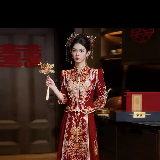 Xiuhe Clothing Rental Wedding Dress Toast Suit L