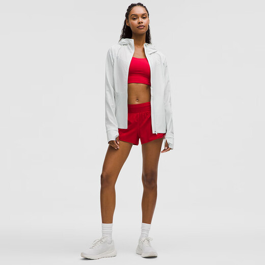 lululemon丨Mist Over 女士运动夹克 拒水 防晒 LW4BSRS 朦胧粉 线上专售 S /6