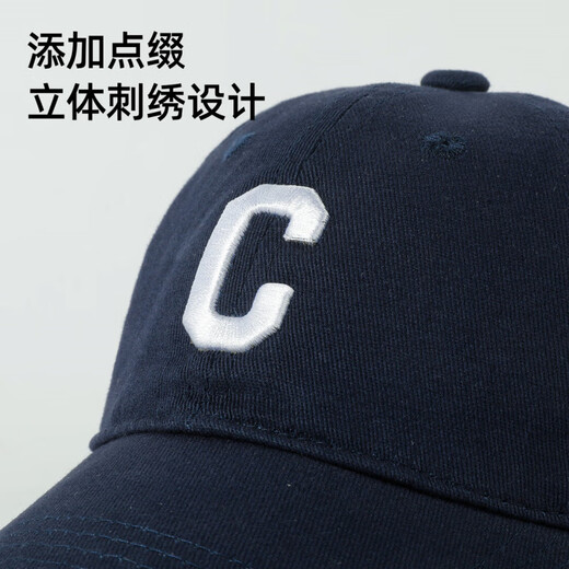 Sumu Bai 2025 new children's baseball cap spring and autumn style baby hat boys and girls fashion c letter peaked cap casual navy blue one size (48-53cm)