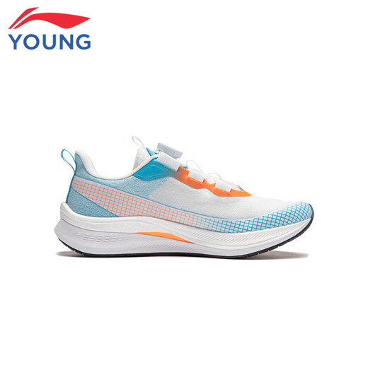 Li-ning kids li ning chores de course pour enfants chitu 7pro masculin de chaussures de course professionnelle chaussures chaussures chaussures chaussures avec choc absorbant les baskets à semelle adolescente légères standard blanc / dolphin bleu [lapin rouge 7pro] taille 38