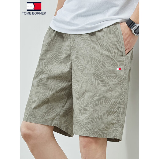 
TOMMY JEANS American Tommy American Genuine Tommy Summer Pure Cotton Five-Cut Shorts Casual All-Match Loose Beach Pants 9215 Green M (recommended 100-120 Jin [Jin equals 0.5 kg]) All size