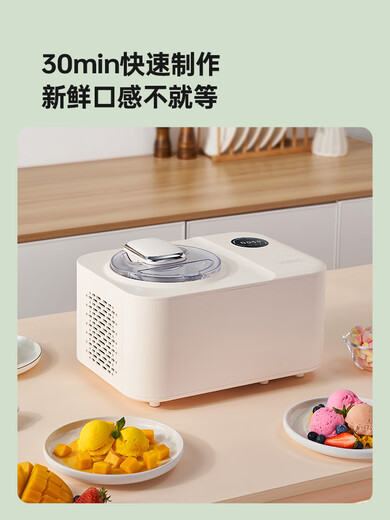 Máquina de helado de cachoo hogar pequeño mini mini completamente automático helado casero máquina de helado máquina helado máquina de helado arroz blanco blanco