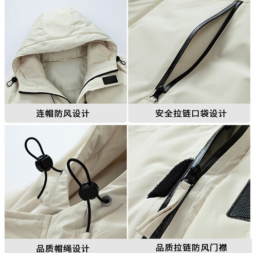 EASTERN CAMEL cotton coat men's autumn and winter thickened cold-proof and warm hooded work clothes water-repellent down cotton coat cotton jacket jacket for men