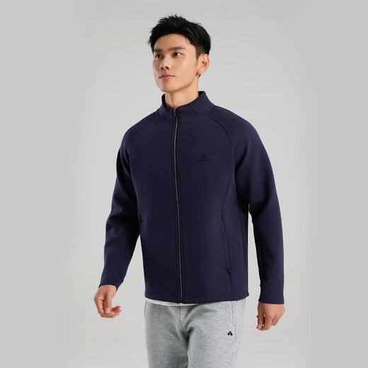 Pathfinder Stand Collar Business Casual Jacket Men's Spring and Autumn New Commuting Solid Color Jacket Men's Top Gray Green L