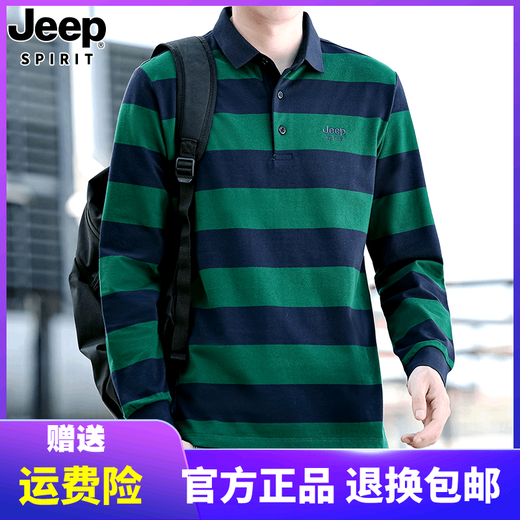 Jeep Spirit Jeep Jeep Jeep Jeep Camiseta de manga corta Summer Summer Tamaño grande Lapa de solapa informal