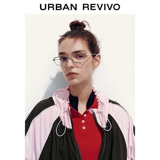 
UR2025 autumn new women's clothing city safari contrast splicing super loose jacket UYV150076 gouache (lender) S (XS-S)