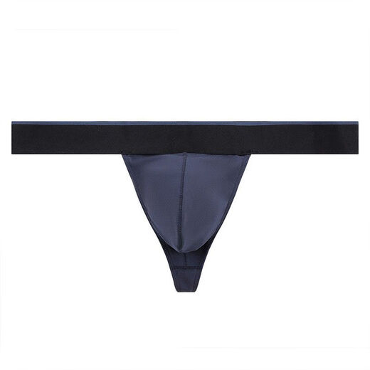 
2 packs of hot sexy hollow sports thongs for men's low waist personality T-trousers bags for youth underwear trendy 2 packs of independent notes color M