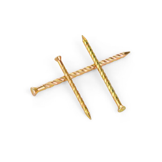 Thousand-speed wheel floor nails, twist nails, anti-loosening threaded nails, keel nails, woodworking nails, iron nails, 2.5 inches 60mm (about 109 pieces/box)