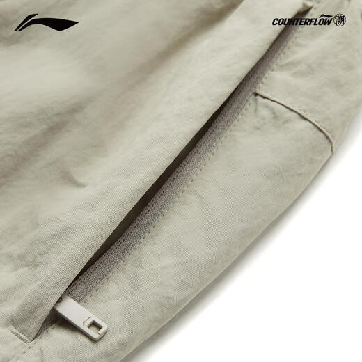 Li Ning CF Trazabilidad 丨 Pantalones deportivos repelentes al agua Pantalones de trabajo sueltos con múltiples bolsillos de verano para hombres al aire libre AYKU719