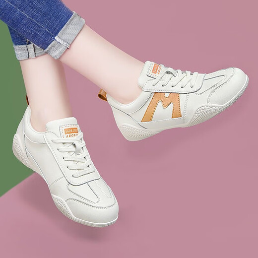 Zhedun (Zhedun) Frauenschuhe für Sommer Neue vielseitige Modesports-Frauen-Freizeitschuhe Ins Koreanische Version Leicht nicht rutschloser flacher Locked Little White Women's Schuhe NM-Q687 Gray 35