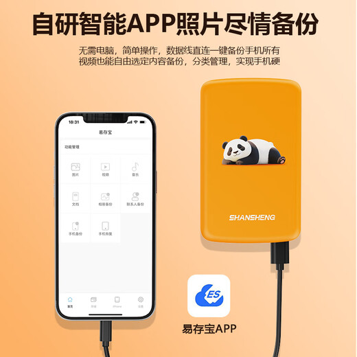 Flash 2T Mobile Festplatte 1 TB Apple 15/16 Mobiltelefon Direct Connect Mobile Festplatte 500 G Android Tablet Ein-Klick-Sicherung von Fotos und Videos 320 G Nicht-SSD 250 G P6 Smartphone Mobile Festplatte 250 GB