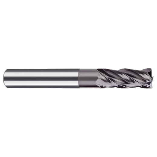 Qiyue 60-degree tungsten steel milling cutter 4-edge stainless steel special steel carbide end mill 304/316 flat blade extended coating high-performance tungsten steel milling cutter 10*D10*75L*30-4F