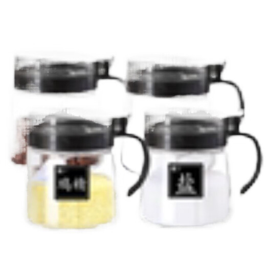 SUPOR seasoning jar combination set seasoning box home kitchen seasoning jar salt shaker seasoning bottle MSG seasoning bottle oil kettle gray 2 seasoning jars with spoon-free label (