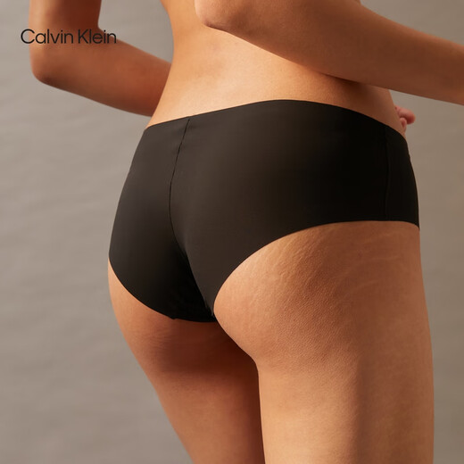 
Calvin KleinCK underwear for women two-packs comfortable, non-marking cotton crotch anti-pinch hip half-butt panties QP1049O 6XY-space black/meat color S