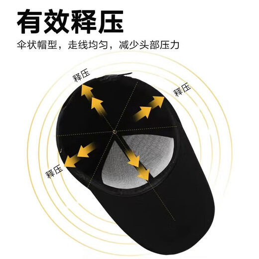 【热巴同款】新款加大加宽棒球帽男女大头围显脸小春夏秋冬字母 侧标-黑色
