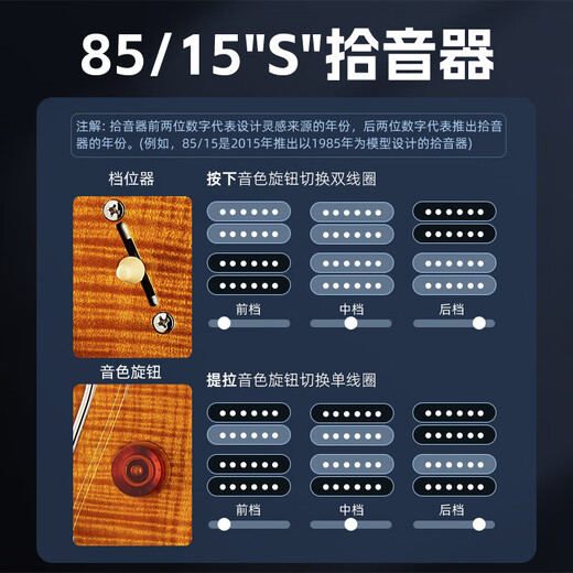 PRS电吉他SE Custom24 CU44 CE44 CH44 SA22 C844印尼产可切单电吉它 CU44 GS 灰银色 24品【大礼包】