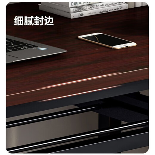 
Xingkai (XINGKAI) [Specialized in Government and Enterprise] Folding table, computer table, outdoor long table, table-type household desk, street stall table, BGZ673 Black walnut single layer [rounded corners to prevent bumps] 100*40