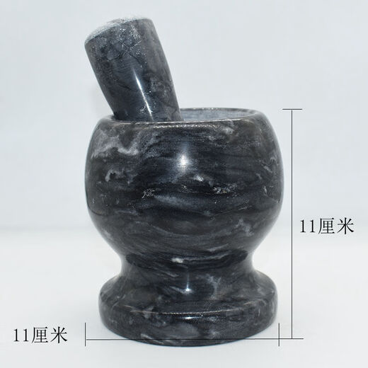 Qinkai natural stone household garlic masher, garlic masher, garlic masher artifact, garlic jar, garlic press, bowl, stone garlic mortar, garlic hammer