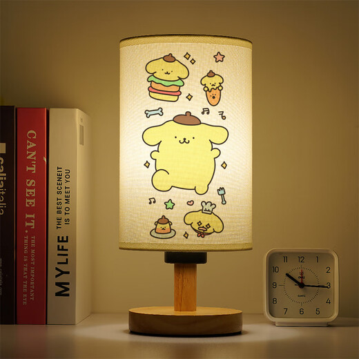 
Sanlio series cartoon children's bedroom bedside voice control warm light night light children's sleep pudding dog dimming table lamp YJR5155 cartoon - three-color light 5-LED light remote control switch