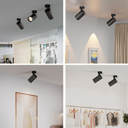 LABOT adjustable-angle surface-mounted spotlights store commercial small ceiling-mounted track light home spotlight LED ceiling light-white-30W-white light