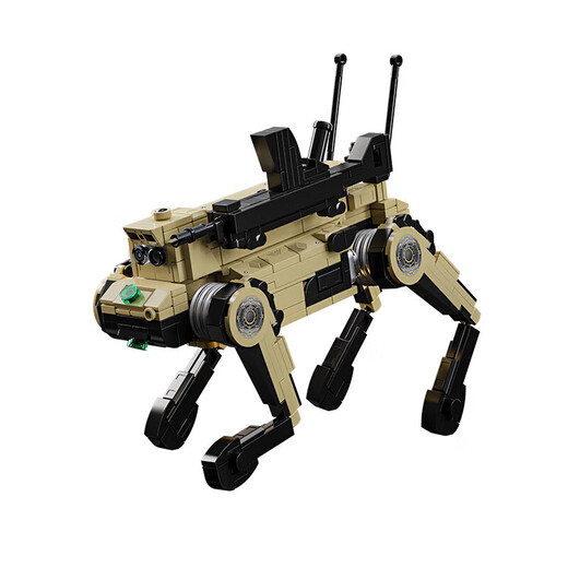 Yunya kompatibel mit LEGO Militärbausteinen 3-in-1 Mechanical Dog Strek Mobile Artillerie Rüstung Jungen Urlaubsgeschenk [mechanischer Wolf] 826pcs