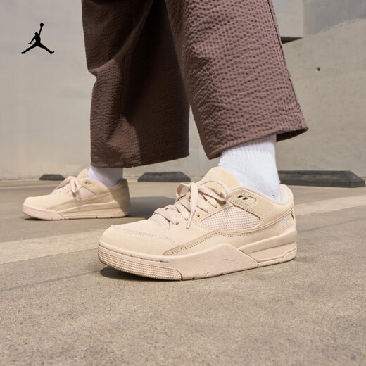 耐克（NIKE）Jordan官方耐克乔丹FLIGHT COURT女子运动鞋春季新款福来鞋FZ9854 200传奇浅褐/帆白 38