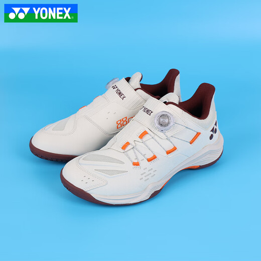 YONEX尤尼克斯新款羽毛球鞋男女yy专业比赛运动鞋透气减震防滑88d3三代 【宽楦】SHB88D3WEX-浅米色 39