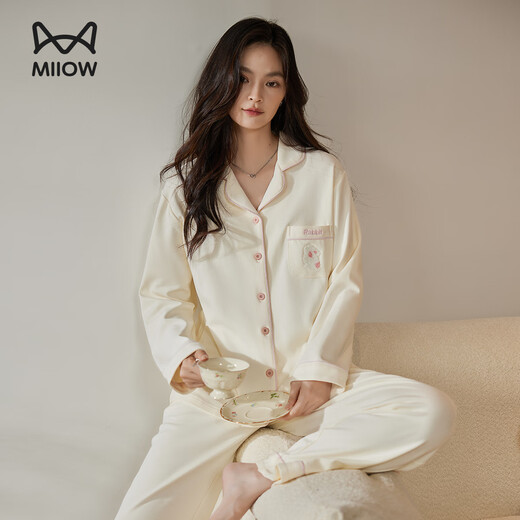 Catman [100% reine Baumwolle] 25-jährige neue Frauenpyjama-Frauen-Frauenanzug High-End-Sommer-Heimkleidung für Frauen