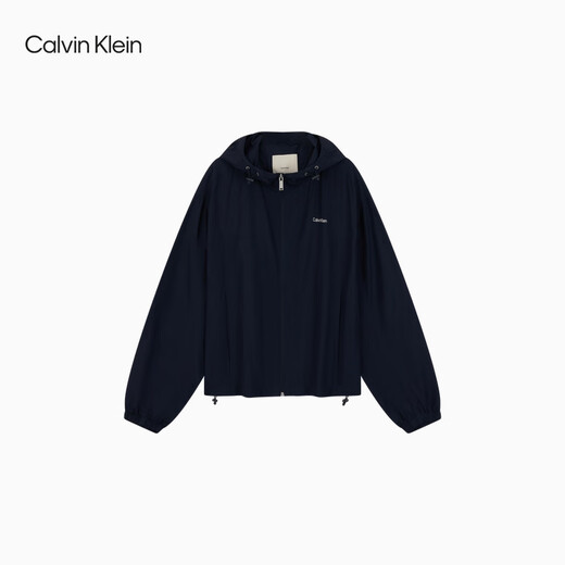 Calvin Kleinjeans 25 Letras clásicas de Autumn Autumn New Women al aire libre Chaqueta con capucha casual CEF Naked Blue xxs