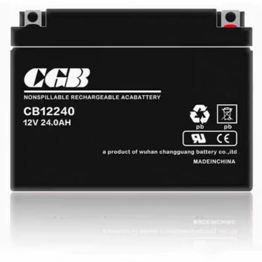 CGBCGB长光蓄电池CB12V25AH40AH24AH17AH12AH7AH消防主机电梯应急UPS CB12240 12V24AH
