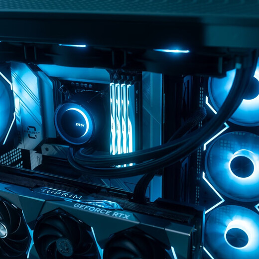 微星（MSI）黑刃PLUS机箱 支持E-ATX主板(360冷排位/ATX背插/海景房/16cm风扇位/前置Type-C/支持5090）