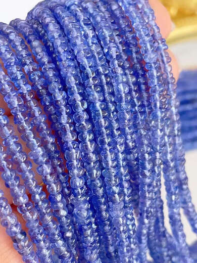 Shien Natural Tanzanite Necklace Women's Clavicle Chain Necklace Gift for Girlfriend Natural Original Color Bracelet