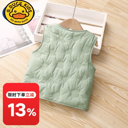 G.DuckKids2023 Automne et hiver NOUVEAU VAGNE DE COTTON ENVERSE DE NOUVEAUX ENVOIR LES COTON POUR garçons et filles Lamb Velvet sans manches